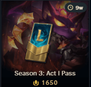 ⚡Season 3: Act I Pass 2026 Lol event pass ⚡1650 Rp legal RP ~ Gifting Service | ME |Check Descripti🔰