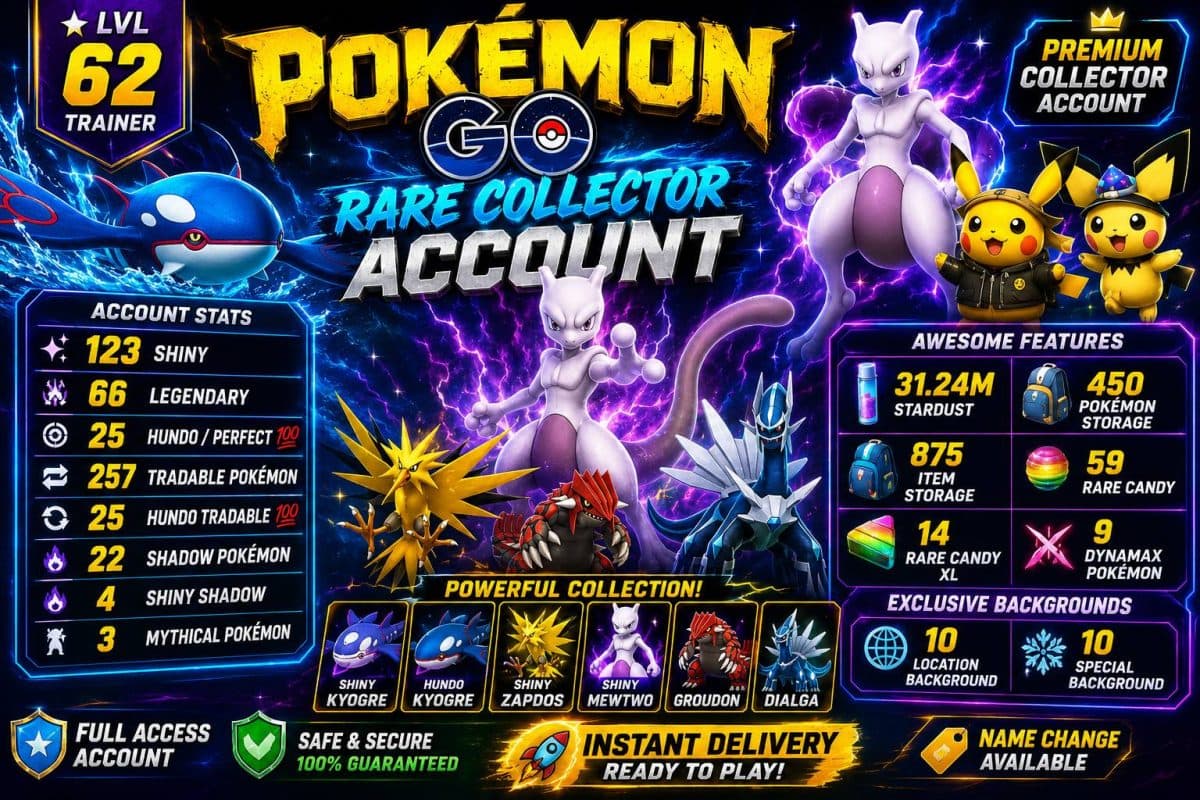 🔥 POKÉMON GO RARE COLLECTOR ACCOUNT FOR SALE 🔥