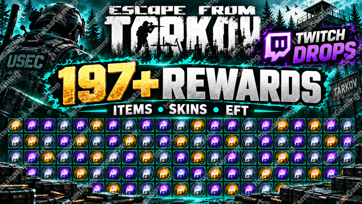 Escape from Tarkov【TWITCH DROPS】197+ REWARDS • ITEMS • SKINS • EFT